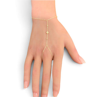 10Kt Gold Small Clover Clon Bracelet
