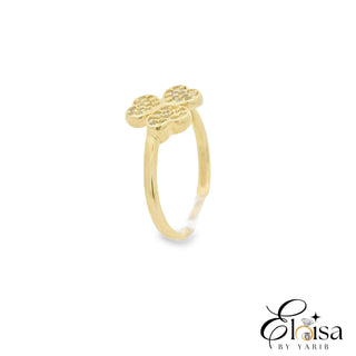 Three Leave Clover Ring