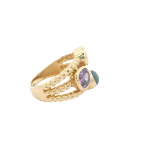 Elegant Trio Gemstone Ring