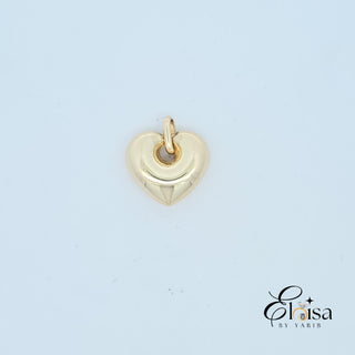 14Kt Puff Heart L Pendant