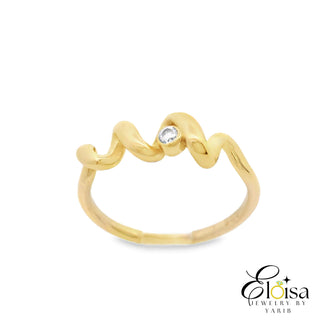 14Kt Twist Up Ring