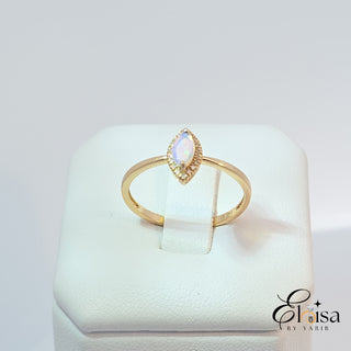 14Kt Classic Marquise Prong Opal Ring