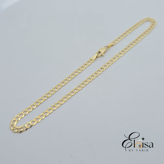 10K Curb 3MM Anklet