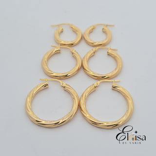 10K Twisted Hoops