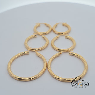 10K Twisted Hoops