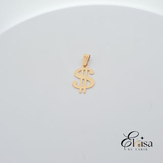 14Kt Dollar Sign Pendant