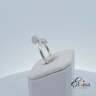 SS925 Solid Nail Ring
