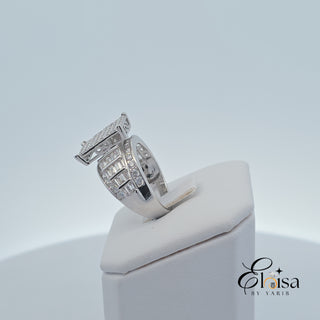 SS925 Rectangular Princess Ring