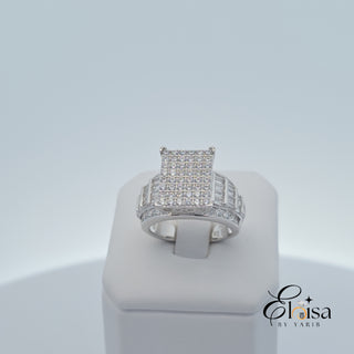 SS925 Rectangular Princess Ring