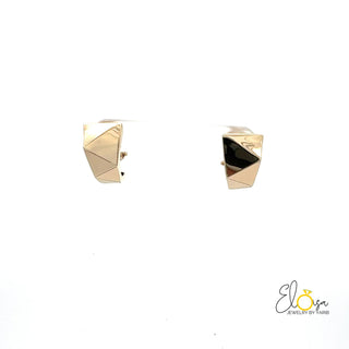 Triangle Design Omega Earring