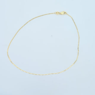 14Kt Marina Flat 1MM Anklet