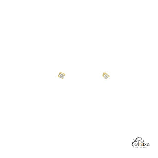 14Kt Elegant Diamond Stud Earrings