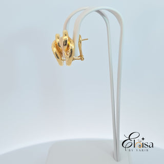 14Kt Tu y Yo Omega Earring
