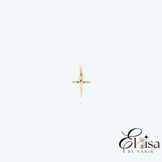 14Kt Square Italian Cross Pendant