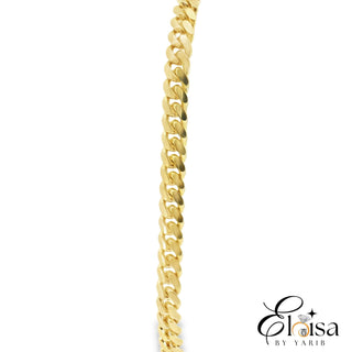 14Kt Solid Cuban Link Bracelet 4 MM 8.25"