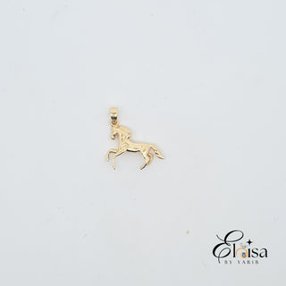 14Kt Solid Horse Pendant