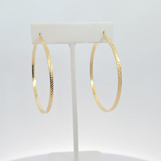 Diamond Cut Hoops 47 MM