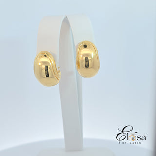 14Kt Drop Style Omega Earring