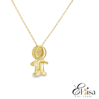 14K My Boy Diamond Necklace