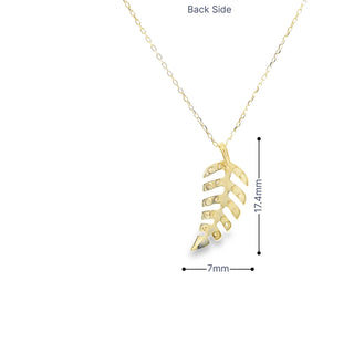 Leaf Diamond Necklace