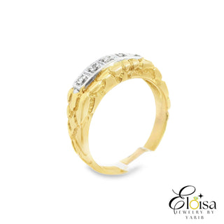 14Kt Different Engagement Band  Ring