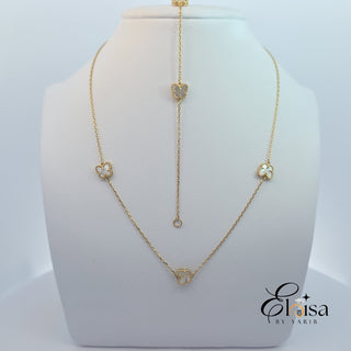 14Kt Mother of Pearl Butterfly Set