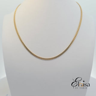 14K Solid Cuban Link Chain 1.9 MM - 18"