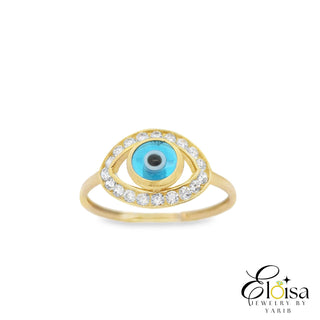 Blue Turkish Eye Ring