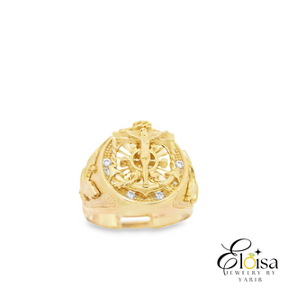 Cristo & Anchor Men's Ring