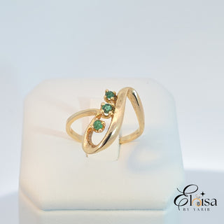 14Kt Design Emerald Ring