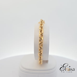 14Kt Beautiful Open Link Bracelet Solid