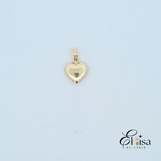 14Kt Puff Heart pendant