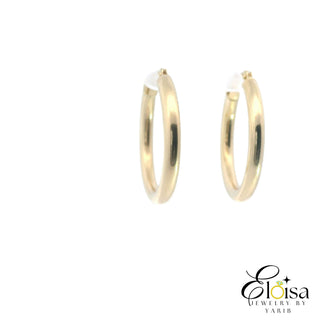 Round Classic Hoops Earrings 25MM