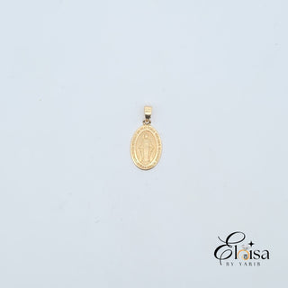 14Kt Milagrosa Medal Pendant 17MM