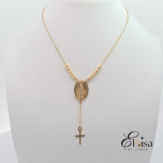 14Kt Style Rosary Necklace