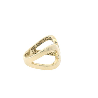 14Kt Open Laze Ring