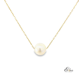 14K Round Pearl 7MM Necklace