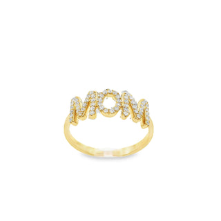 14K Open Star Diamond Ring