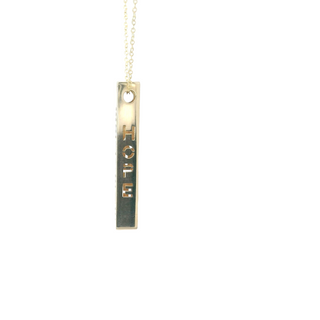 14Kt Inspired Bar Necklace