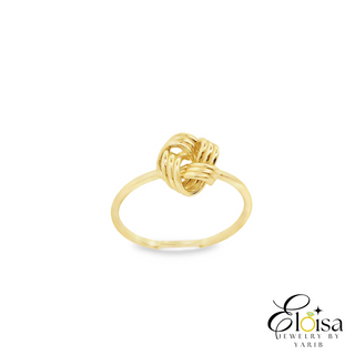 14Kt Small Fancy Knot Ring