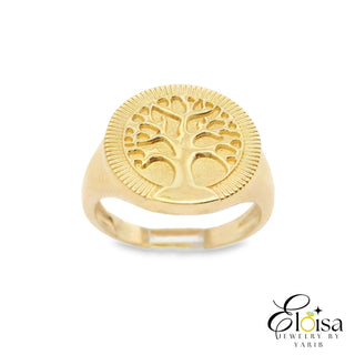 Elegant Gold Tree of Life Ring