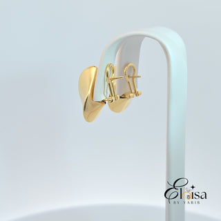 14Kt Fashion Omega Earring