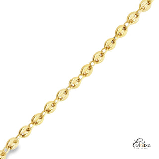 Marina Puff Link Anklet 4 MM 10"