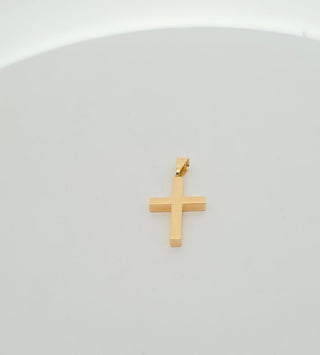 14Kt Square Cross Pendant