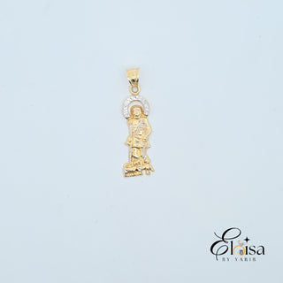 14Kt San Lazaro Silhouette Pendant 31.5MM