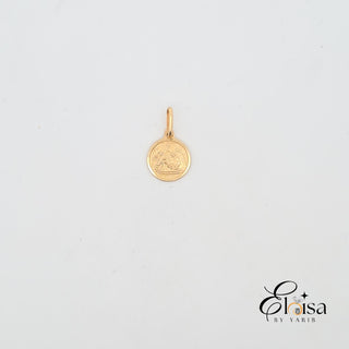 14Kt Nativity Jesus Medal Pendant 11MM