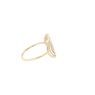 14kt Elegant Swirl Gold Ring
