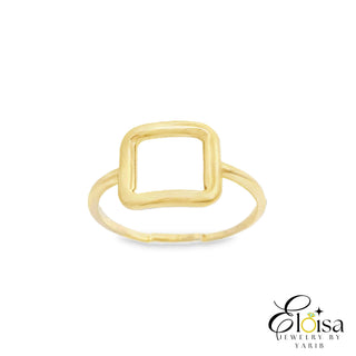 Open Square Gold Ring