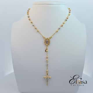 10Kt Three Tones Rosary