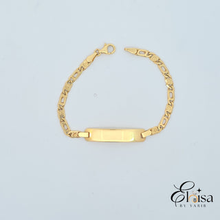14Kt Solid Marina CT Style baby ID Bracelet
